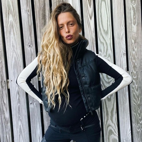 Alp N’ Rock faux Leather Cropped Vest Black - Picture 5 of 5